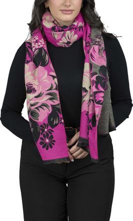 Saachi Floral Reversible Scarf in Pink at Nordstrom Rack