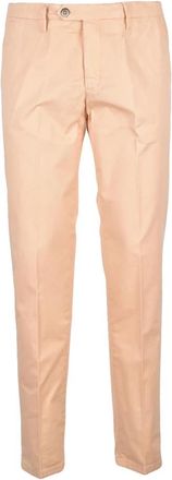 Michele Carbone Chinos - Heren - Chinos - Oranje - W36 - Katoen - Broeken