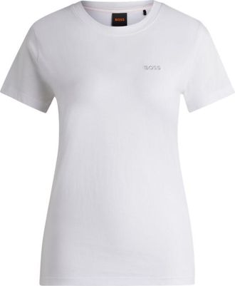 BOSS Cotton-jersey T-shirt with script logo