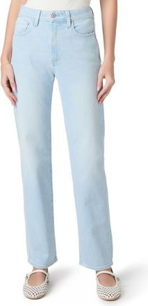 Paige Stevie High Waist Straight Leg Jeans in Fleur De Mer at Nordstrom, Size 32
