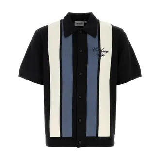 Carhartt Work in Progress Carhartt Wip, Cardigans, male, Multicolor, Size: XL Embroidered Mello Knit Shirt