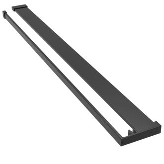 vidaXL Estante Para Pared De Ducha Aluminio Negro 115 Cm Vidaxl