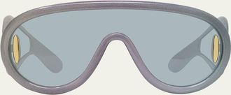 Loewe Anagram Injected Plastic Shield Aviator Sunglasses