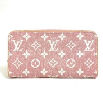 Louis Vuitton Portafoglio Pre-owned in Denim - - Pre-owned - Donna - Rosa - ONE SIZE