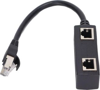 OEM Adattatore Splitter Rj45 Da 1 A 2 Porte, Trasmissione Fluida, Connessione Eccellente, Adattatore Per Cavo Di Rete, Adattatore E Spina Per Cavi A Bassa