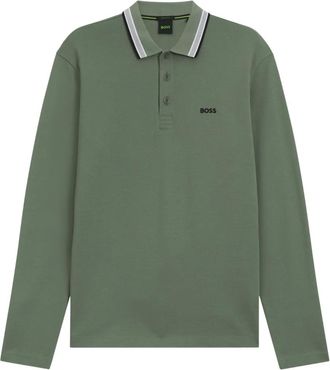 BOSS Polo a maniche lunghe - Verde