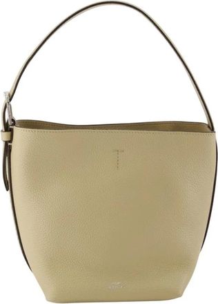 Toteme Petite Belted Shopper Bag - Dames - Schoudertassen - Beige - ONE Size - Leer - Tassen