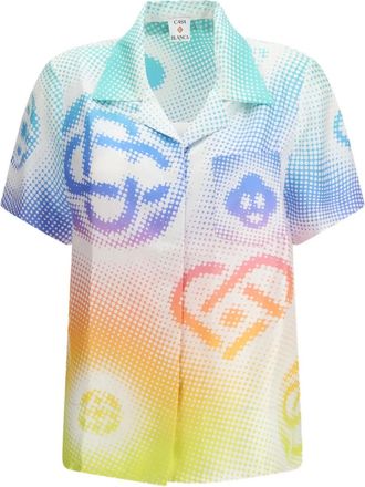 Casablanca Camicia con stampa - Bianco