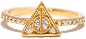 Girls Crew x Harry Potter Deathly Hallows Ring in Gold at Nordstrom, Size 8