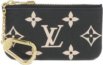 Louis Vuitton Monogram Empreinte Beige Black Leather Coin Purse/Coin Case (Pre-Owned)