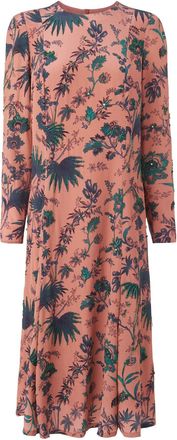 L.k. Bennett Womens Noah Dress, Pink Multi Silk - Size 8 UK