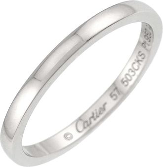 Cartier Platinum 950 Band Ring (Pre-Owned)