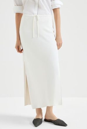 Brunello Cucinelli Fluid skirt in White at Nordstrom, Size 50 It