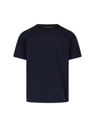 Balenciaga Mens T-Shirts And Polos Blue Polyamide