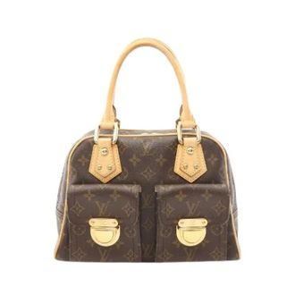 Louis Vuitton Pre-owned Handbags, female, Brown, Size: ONE SIZE Pre-owned Manhattan PM Monogram Handbag