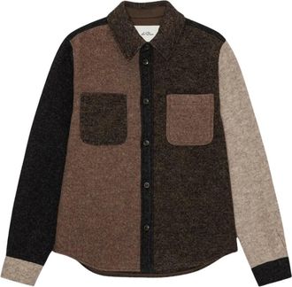 Les Deux Hombre, Camisas, Marr&oacute;n, Talla: M