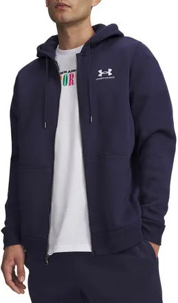 Under Armour Icon Fleece Zip Hoodie in Midnight Navy at Nordstrom, Size Xx-Large
