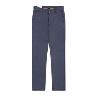 HUGO BOSS Chino Slim - Heren - Broeken - Blauw - Maat: W36 L32 Katoen