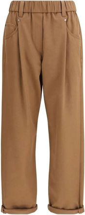 Brunello Cucinelli Donna, Pantaloni, Beige, M, new