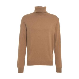 Dondup Turtlenecks, male, Brown, Size: 2XL Brown Turtleneck Knitwear Aw25