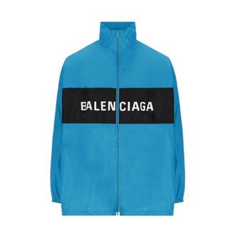 Balenciaga Track Jacket - male - Balenciaga - Light Jackets - Blue - M - Jackets