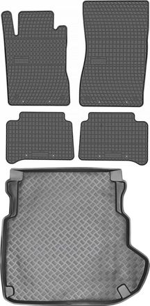 OEM Juego De Alfombrillas De Goma Para Coche Y Maletero Para Mercedes Clase E W211 Familiar/sed&aacute;n (2002-2009)