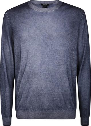 Avant Toi Round-neck Truien - Heren - Ronde hals truien - Blauw - L - Truien & Vesten
