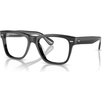 Oliver Peoples 51mm Rectangle optical glasses in Black at Nordstrom
