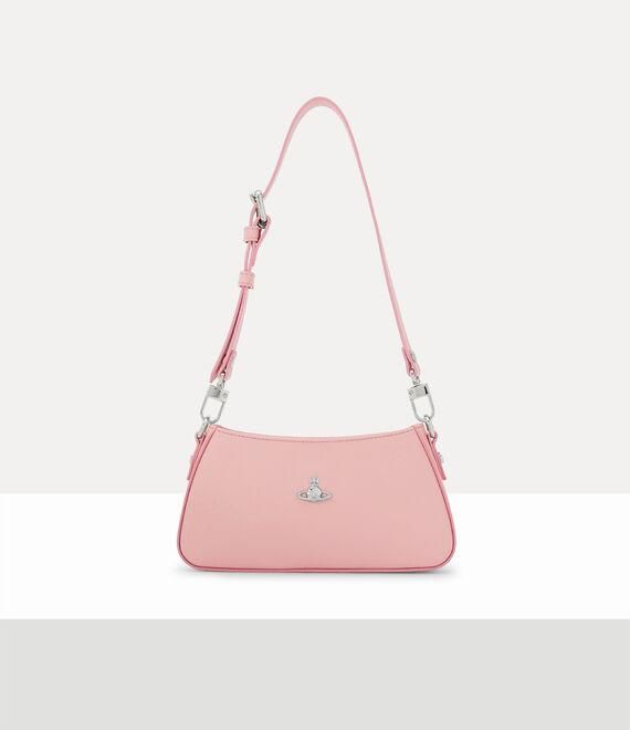Tasha Shoulder Phone Bag Pu Smooth Pastel-pink