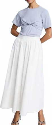 Ichi Wallis Maxi Skirt In White