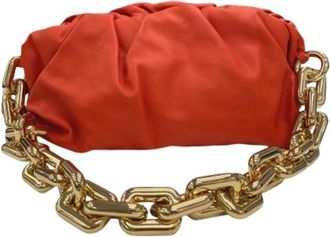 Bottega Veneta Pre-owned Shoulder Bags, female, Orange, Size: ONE SIZE Pre-owned Vintage Clutch