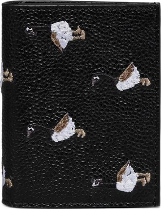 Thom Browne Portacarte con stampa - Nero