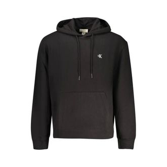 Calvin Klein Hoodies & sweatvesten, Heren, Zwart, L, Katoen, Cotton Hooded Sweatshirt