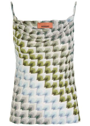 Missoni Patterned Lace top - Multicoloured - 46 (UK14 / L)