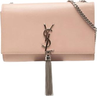 Saint Laurent Pre-owned Kate Schoudertas - Dames - Vintage Schoudertas - Roze - ONE Size - Leer - Vintage
