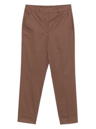 Incotex Galene trousers - women - Cotton/Elastane/Cotton - 46 - Brown