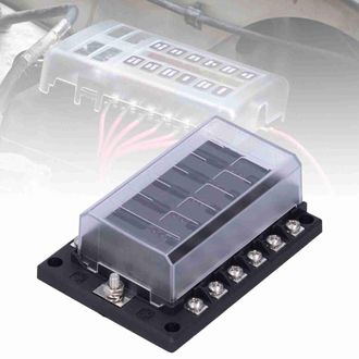 OEM Adecuado Para Cajas De Fusibles De Cuchilla De 12 V&iacute;as, 32 V, Pernos M5, Cubierta De Pl&aacute;stico, Con Indicador Led