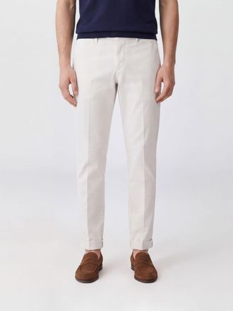 Fay Pantaloni chino slim fit in cotone con chiusura a scomparsa