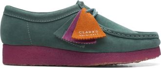 Clarks Wallabee - Dames - Loafers - Groen - 37 EU - Leer - Schoenen
