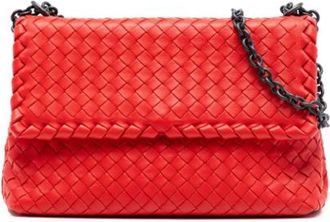 Bottega Veneta Pre-owned Cross Body Bags, female, Red, Size: ONE SIZE Pre-owned The Olimpia