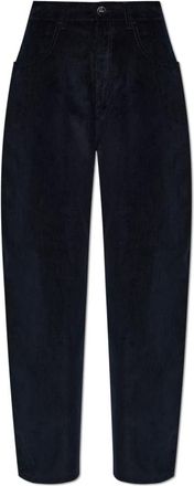 R&oacute;he Bruun Corduroy Pantaloni - - Trousers - Donna - Nero - S