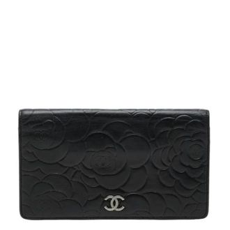 Chanel Pre-owned Wallets, female, Black, Size: ONE SIZE Pre-owned Vintage Long wallet (bi-fold)