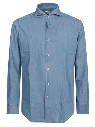 Xacus Washed Fabric Casual Shirt With Modern French Collar
