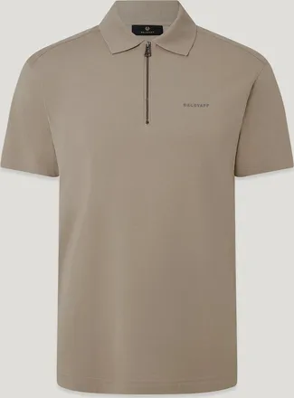 Belstaff Polo Alloy Uomo Jersey Di Cotone Sabbia Scuro 2xl