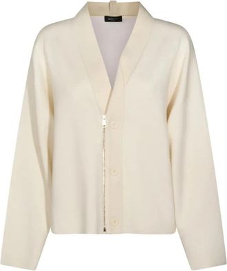Fabiana Filippi Gebreid vest - Dames - Vesten - Beige - XS - Truien & Vesten