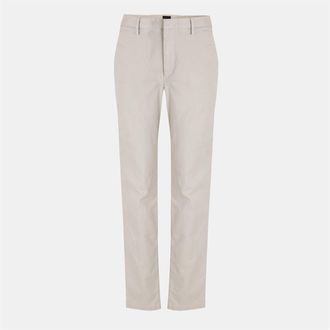 HUGO BOSS Mens Kaito3 Solid Patterned Straight Chinos in Light Beige - Size 40W/32L
