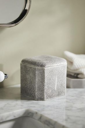 Kassatex Shagreen Bath Cotton Jar