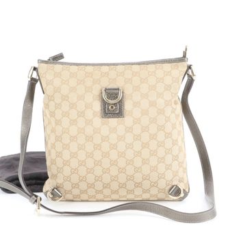 Gucci Gg Canvas Gold Gg Canvas Leather Handbag Shoulder Bag Tote Bag (Pre-Owned)