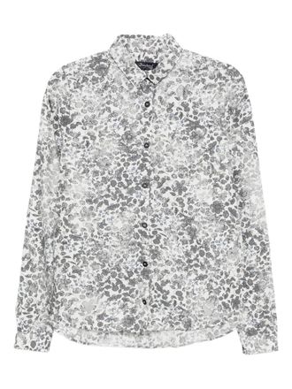 Bergfabel floral-print shirt - women - Cotton - 44 - White