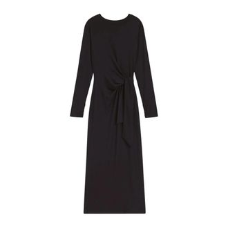 HUGO BOSS Erlot Jurk - Dames - Casual kleedjes - Zwart - L - Kleedjes